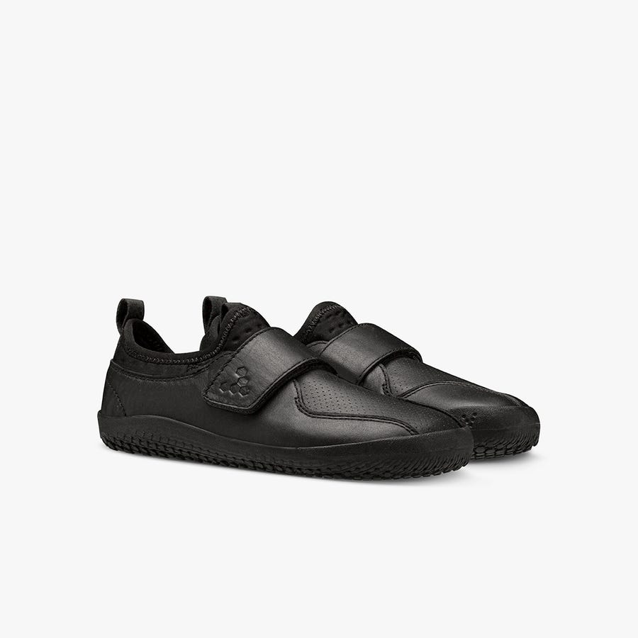 Black Kids' Vivobarefoot Primus School II Casual Shoes | Philippines 0235QMAZ